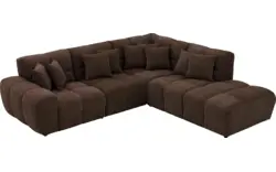 Goossens excellent hoekbank kubus bruin stof - 8252727-goossens-excellent-kubus-bank-stof-bruin-01