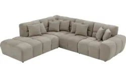 Goossens excellent hoekbank kubus bruin stof - 8252729-gespiegeld-02