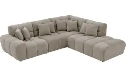Goossens excellent hoekbank kubus bruin stof - 8252729-goossens-excellent-kubus-bank-stof-bruin-01