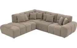 Goossens excellent hoekbank kubus bruin stof - 8252730-gespiegeld-02