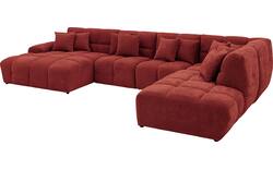 Goossens excellent u bank kubus rood stof - 8252731-goossens-excellent-kubus-bank-stof-rood-01