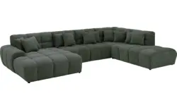 Goossens excellent u bank kubus groen stof - 8252736-goossens-excellent-kubus-bank-stof-groen-01