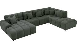 Goossens excellent u bank kubus groen stof - 8252736-goossens-excellent-kubus-bank-stof-groen-01