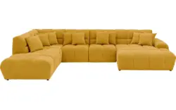 Goossens excellent u bank kubus geel stof - 8252740-gespiegeld-02