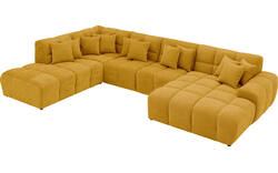 Goossens excellent u bank kubus geel stof - 8252740-gespiegeld-02