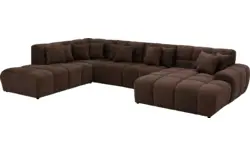 Goossens excellent u bank kubus bruin stof - 8252743-gespiegeld-02