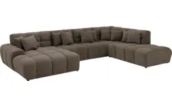 Goossens excellent u bank kubus bruin stof - 8252744-goossens-excellent-kubus-bank-stof-bruin-01