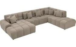 Goossens excellent u bank kubus bruin stof - 8252746-goossens-excellent-kubus-bank-stof-bruin-01