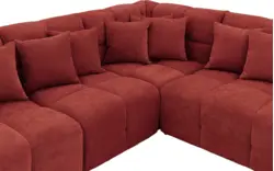 Goossens excellent hoekbank kubus rood stof - 8252747-gespiegeld-02