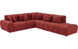 Goossens excellent hoekbank kubus rood stof - 8252747-goossens-excellent-kubus-bank-stof-rood-01
