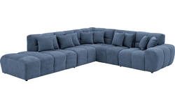 Goossens excellent hoekbank kubus blauw stof - 8252748-gespiegeld-03