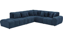 Goossens excellent hoekbank kubus blauw stof - 8252749-gespiegeld-03