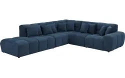 Goossens excellent hoekbank kubus blauw stof - 8252749-gespiegeld-02