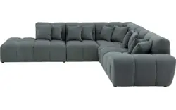 Goossens excellent hoekbank kubus groen stof - 8252750-gespiegeld-02