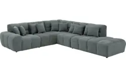 Goossens excellent hoekbank kubus groen stof - 8252750-goossens-excellent-kubus-bank-stof-groen-01