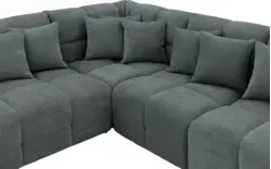 Goossens excellent hoekbank kubus groen stof - 8252750-goossens-excellent-kubus-bank-stof-groen-01