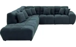 Goossens excellent hoekbank kubus blauw stof - 8252751-gespiegeld-02
