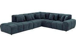 Goossens excellent hoekbank kubus blauw stof - 8252751-gespiegeld-03