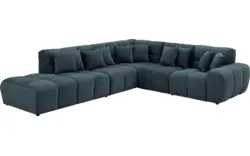 Goossens excellent hoekbank kubus blauw stof - 8252751-gespiegeld-02