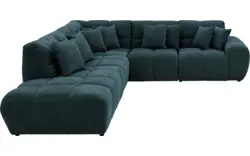 Goossens excellent hoekbank kubus groen stof - 8252753-gespiegeld-02