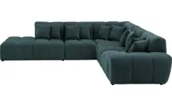Goossens excellent hoekbank kubus groen stof - 8252753-gespiegeld-02