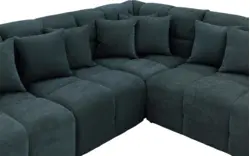 Goossens excellent hoekbank kubus groen stof - 8252753-gespiegeld-02