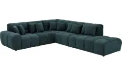 Goossens excellent hoekbank kubus groen stof - 8252753-goossens-excellent-kubus-bank-stof-groen-01