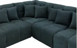 Goossens excellent hoekbank kubus groen stof - 8252753-goossens-excellent-kubus-bank-stof-groen-01