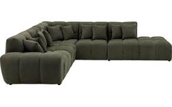 Goossens excellent hoekbank kubus groen stof - 8252754-goossens-excellent-kubus-bank-stof-groen-01