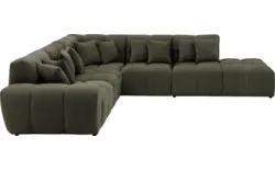 Goossens excellent hoekbank kubus groen stof - 8252754-goossens-excellent-kubus-bank-stof-groen-01