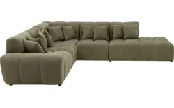 Goossens excellent hoekbank kubus groen stof - 8252755-goossens-excellent-kubus-bank-stof-groen-01
