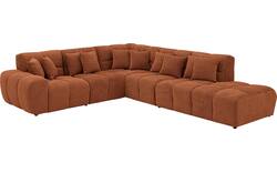 Goossens excellent hoekbank kubus bruin stof - 8252757-goossens-excellent-kubus-bank-stof-bruin-01