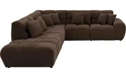 Goossens excellent hoekbank kubus bruin stof - 8252759-gespiegeld-02