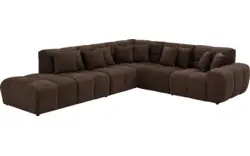 Goossens excellent hoekbank kubus bruin stof - 8252759-gespiegeld-02