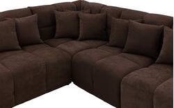 Goossens excellent hoekbank kubus bruin stof - 8252759-goossens-excellent-kubus-bank-stof-bruin-01