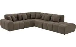Goossens excellent hoekbank kubus bruin stof - 8252760-goossens-excellent-kubus-bank-stof-bruin-01
