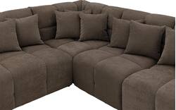 Goossens excellent hoekbank kubus bruin stof - 8252760-goossens-excellent-kubus-bank-stof-bruin-01