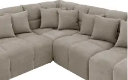 Goossens excellent hoekbank kubus bruin stof - 8252761-goossens-excellent-kubus-bank-stof-bruin-01