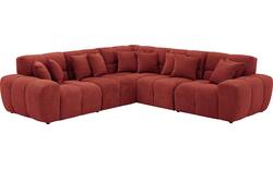 Goossens excellent hoekbank kubus rood stof - 8252763-goossens-excellent-kubus-bank-stof-rood-01