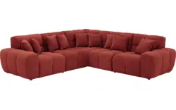 Goossens excellent hoekbank kubus rood stof - 8252763-goossens-excellent-kubus-bank-stof-rood-01