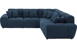 Stof fijn geweven donker blauw