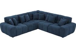 Goossens excellent hoekbank kubus blauw stof - 8252765-goossens-excellent-kubus-bank-stof-blauw-01