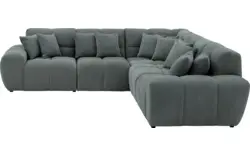 Goossens excellent hoekbank kubus groen stof - 8252766-goossens-excellent-kubus-bank-stof-groen-01