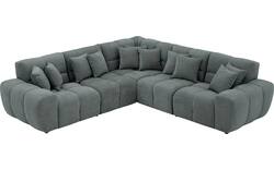 Goossens excellent hoekbank kubus groen stof - 8252766-goossens-excellent-kubus-bank-stof-groen-01
