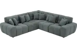Goossens excellent hoekbank kubus groen stof - 8252766-goossens-excellent-kubus-bank-stof-groen-01