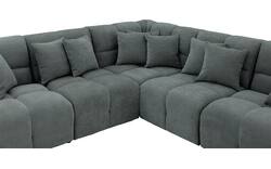 Goossens excellent hoekbank kubus groen stof - 8252766-goossens-excellent-kubus-bank-stof-groen-01