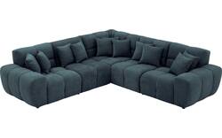 Goossens excellent hoekbank kubus blauw stof - 8252767-goossens-excellent-kubus-bank-stof-blauw-01