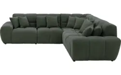 Goossens excellent hoekbank kubus groen stof - 8252768-goossens-excellent-kubus-bank-stof-groen-01