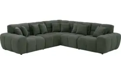Goossens excellent hoekbank kubus groen stof - 8252768-goossens-excellent-kubus-bank-stof-groen-01