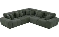 Goossens excellent hoekbank kubus groen stof - 8252768-goossens-excellent-kubus-bank-stof-groen-01